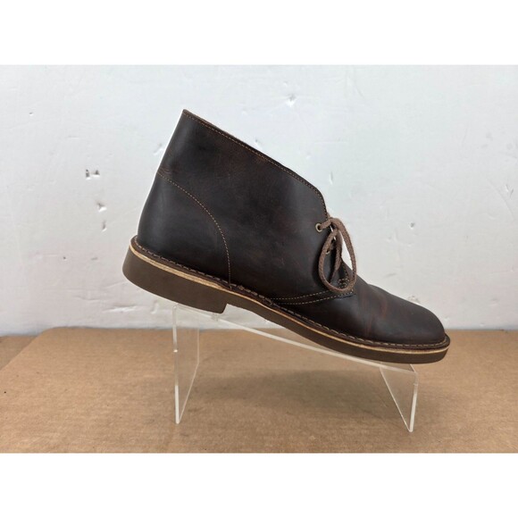 Clarks Bushacre Men\'s Chukka Boots Size 12 M Chocolate Brown 15522 Leather main image 13